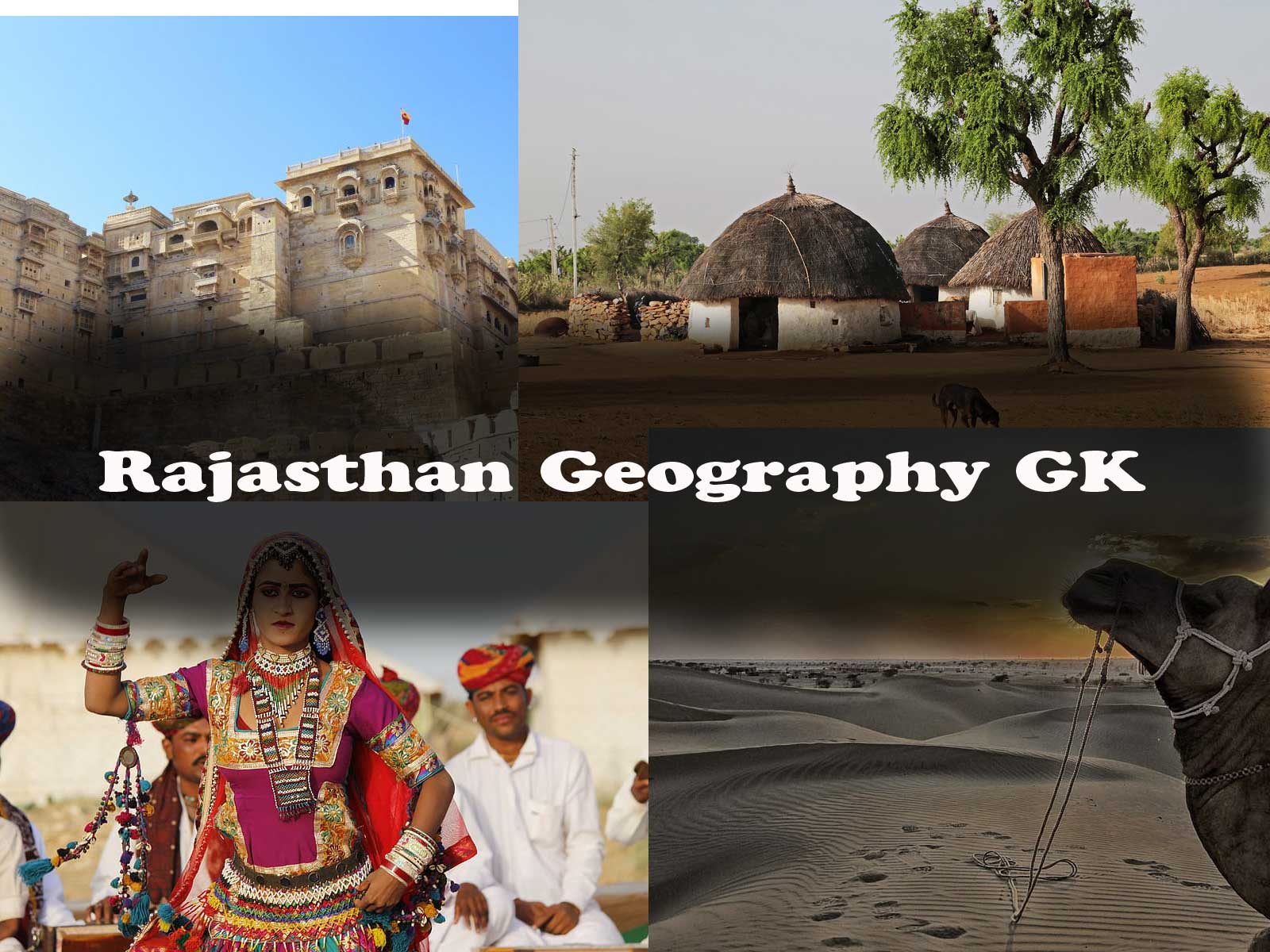 Rajasthan Physical Features Geography GK Questions and Answers in Hindi